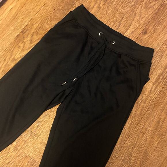 Bebe Sport Black Nailhead Joggers Sweatpants with Studded Logo Size Medium - Picture 4 of 13